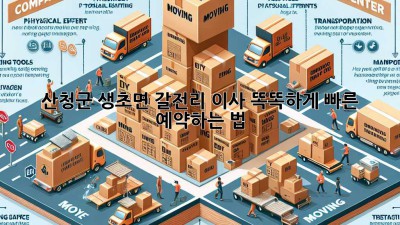 📦 산청군 생초면 갈전리 이사, 똑똑하게 빠른 예약하는 법! 🚀