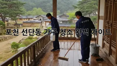 포천 선단동 가구 청소 완벽 가이드